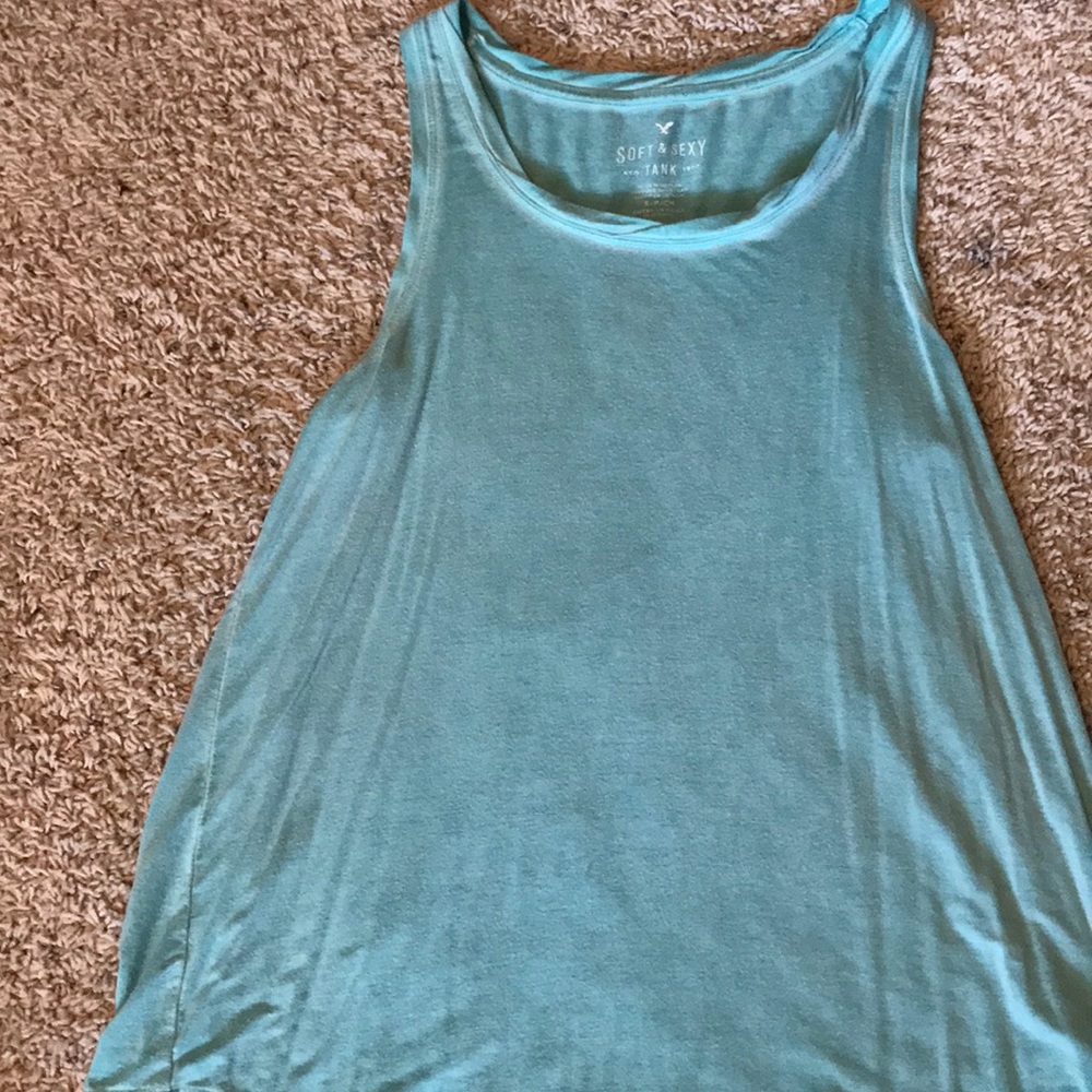 Blue tank
